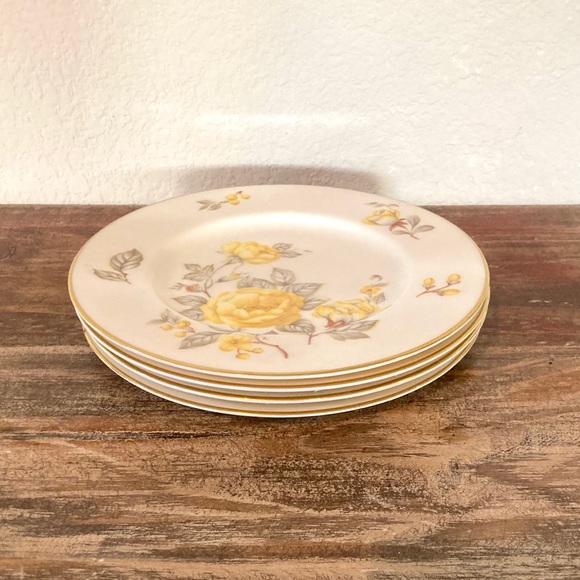 4x Vintage Castleton China Mayfair side plates - Picture 2 of 3